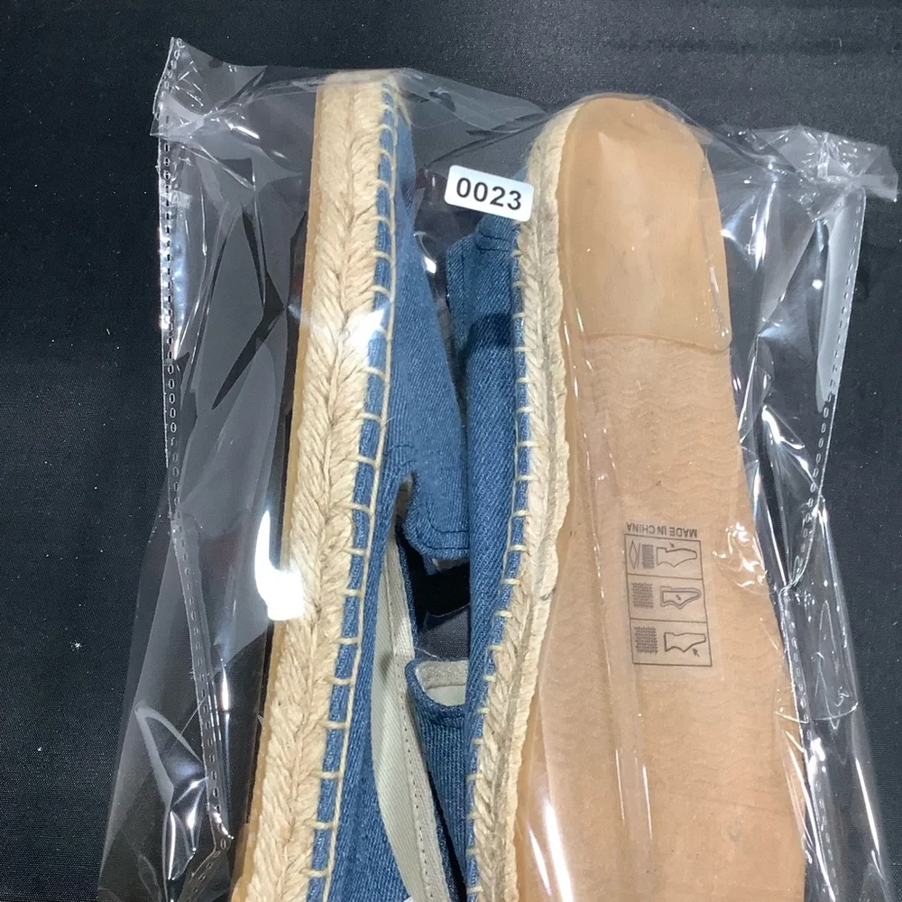 Soludos Anthropologie Pineapple Denim Espadrille